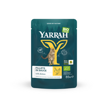 Yarrah Biologische Kipfilets in Saus – Natvoer – 85 g