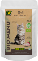 Biofood Biologisch Kat Kip Menu Maaltijdzakje – Nat Kattenvoer – 100 g