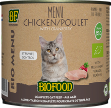 Biofood Biologisch Kat Kip Menu Blik – Nat Kattenvoer – 200 g
