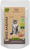 Biofood Biologisch Kat Rund Menu Maaltijdzakje – Nat Kattenvoer – 100 g
