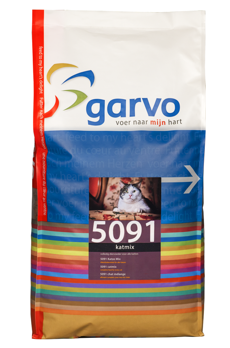 Garvo Garvo Katmix (5091) – Droog Kattenvoer – 10 kg