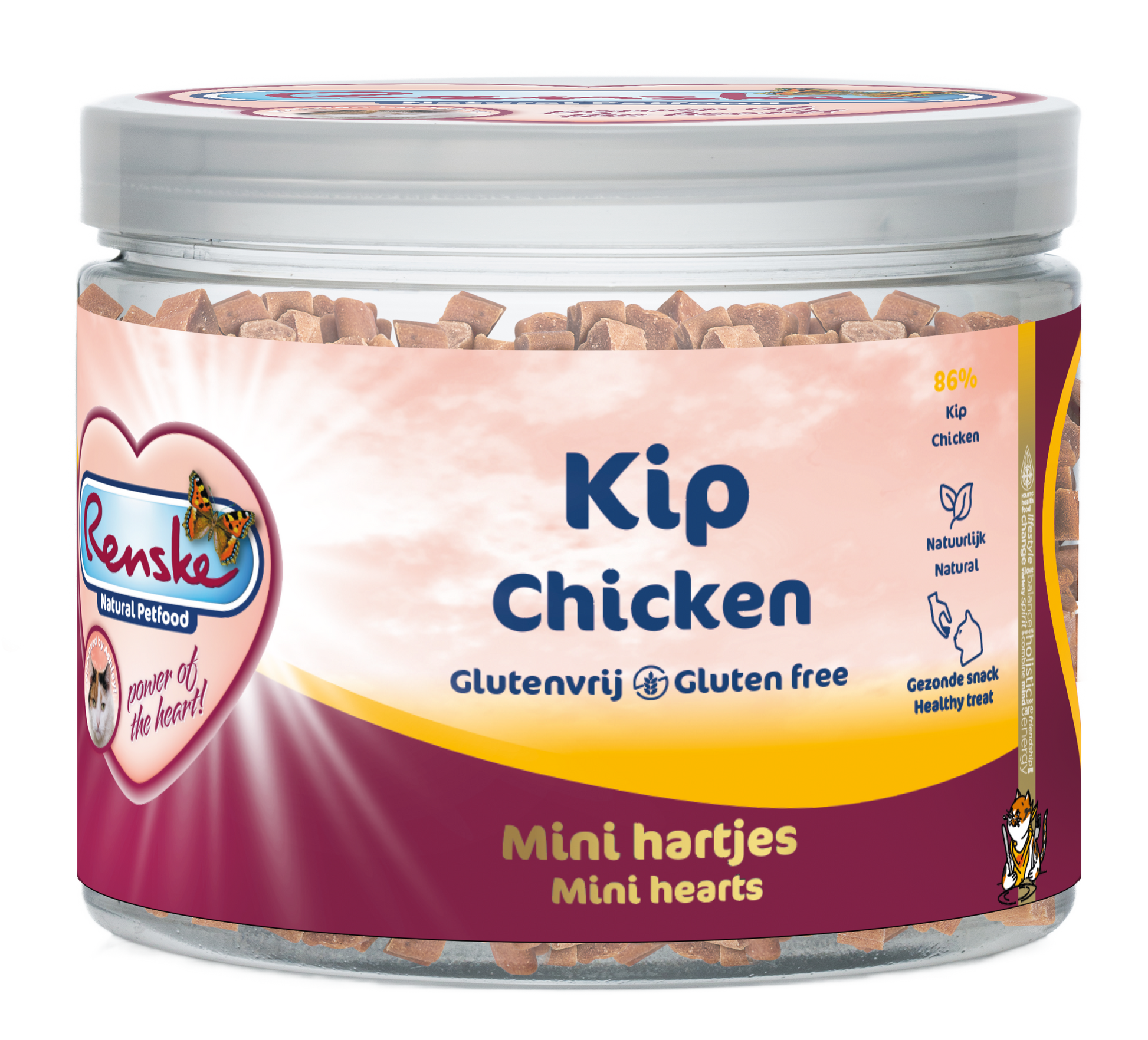 Renske Gezonde Beloning Hartjes Kip & Wortel – 100 g