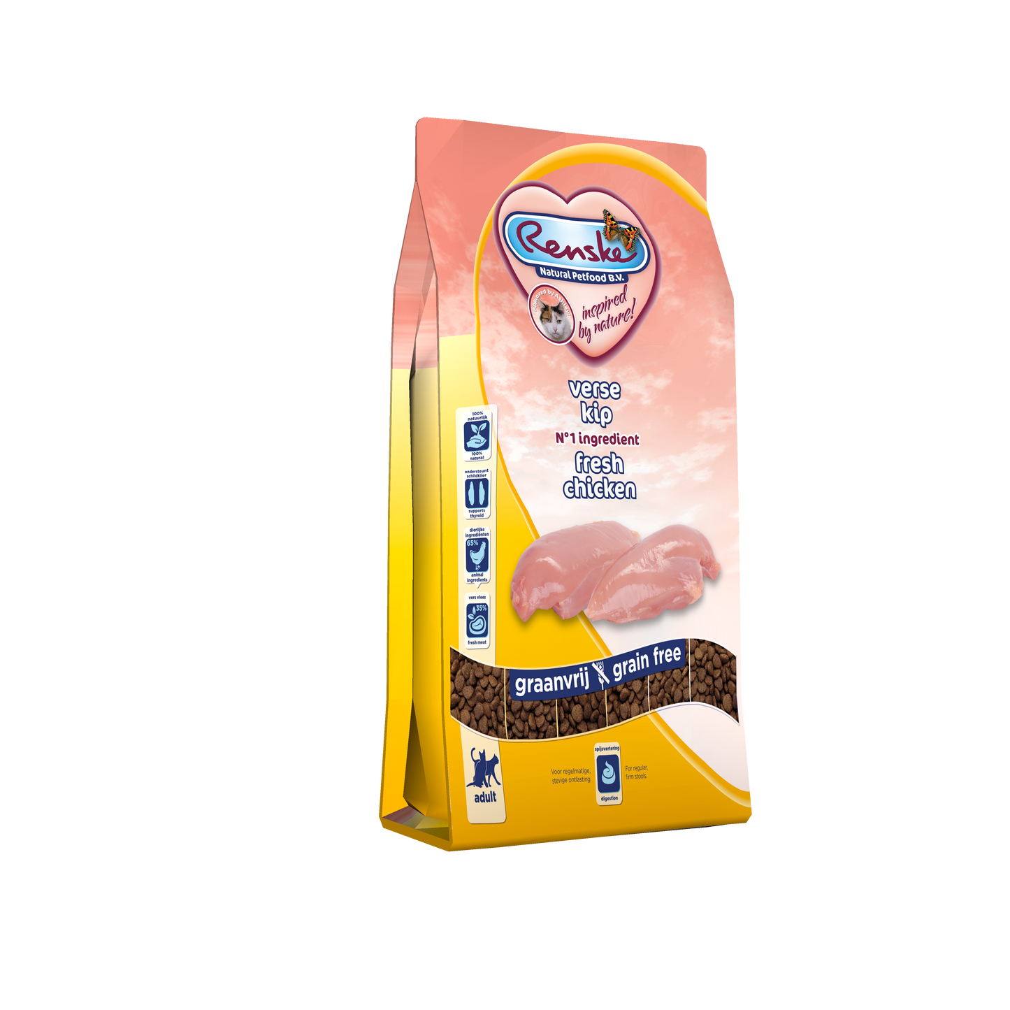 Renske Super Premium voor Volwassen Katten Kip – Droog Kattenvoer – 6 kg