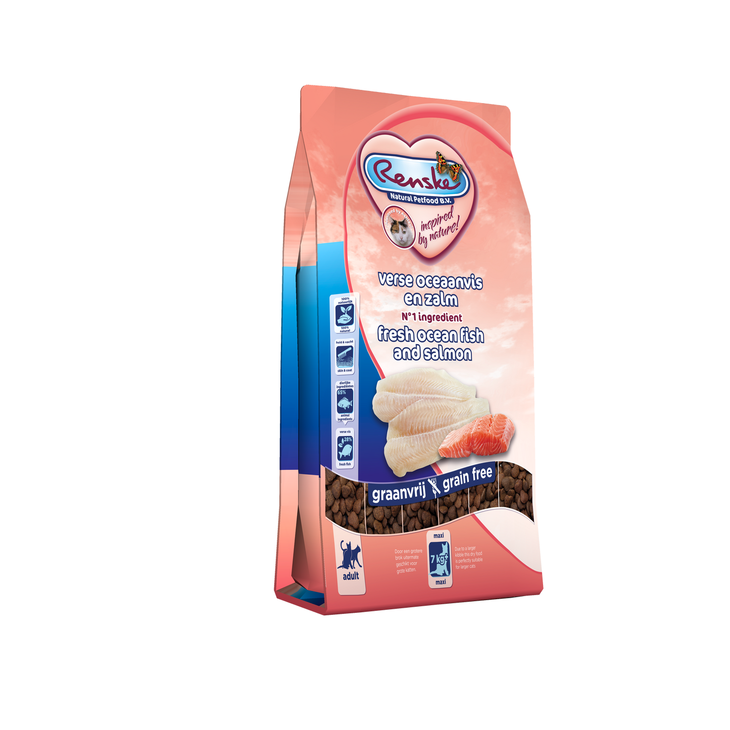 Renske Super Premium voor Volwassen Katten Maxi Oceaanvis & Zalm – Droog Kattenvoer – 6 kg