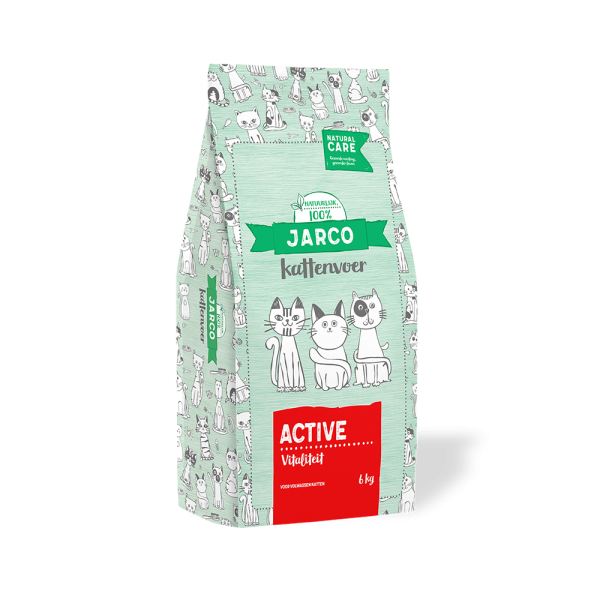 Jarco Natural Active Eend – Droog Kattenvoer – 6 kg