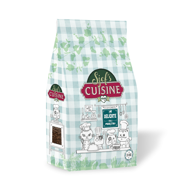 YamiPets Sjef’s Cuisine Delicate – Droog Kattenvoer – 3 kg