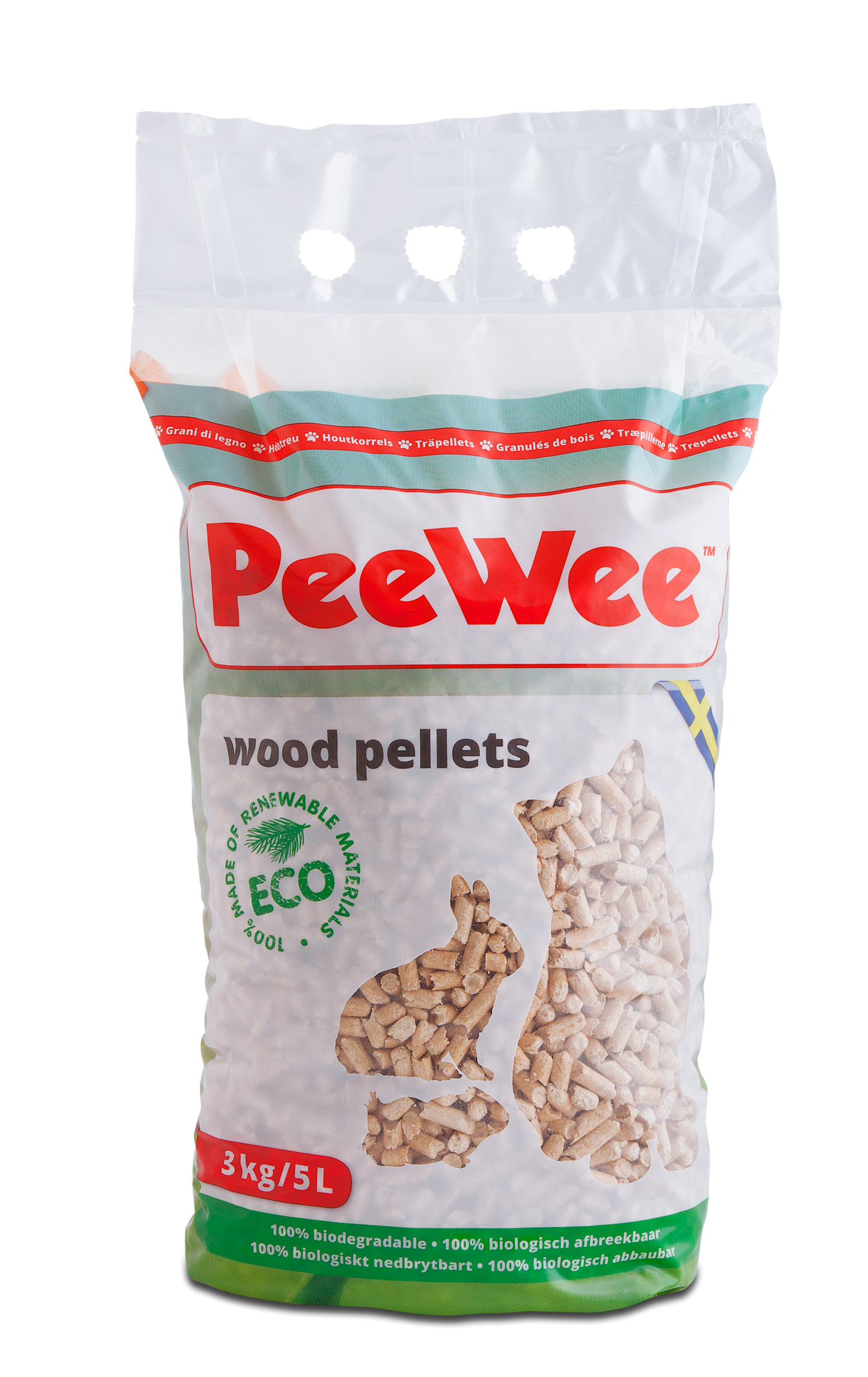 PeeWee houtkorrels – 3 kg