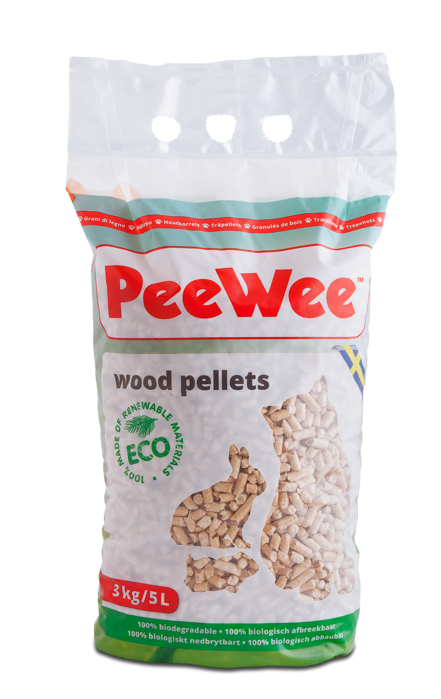 PeeWee houtkorrels – 3 kg