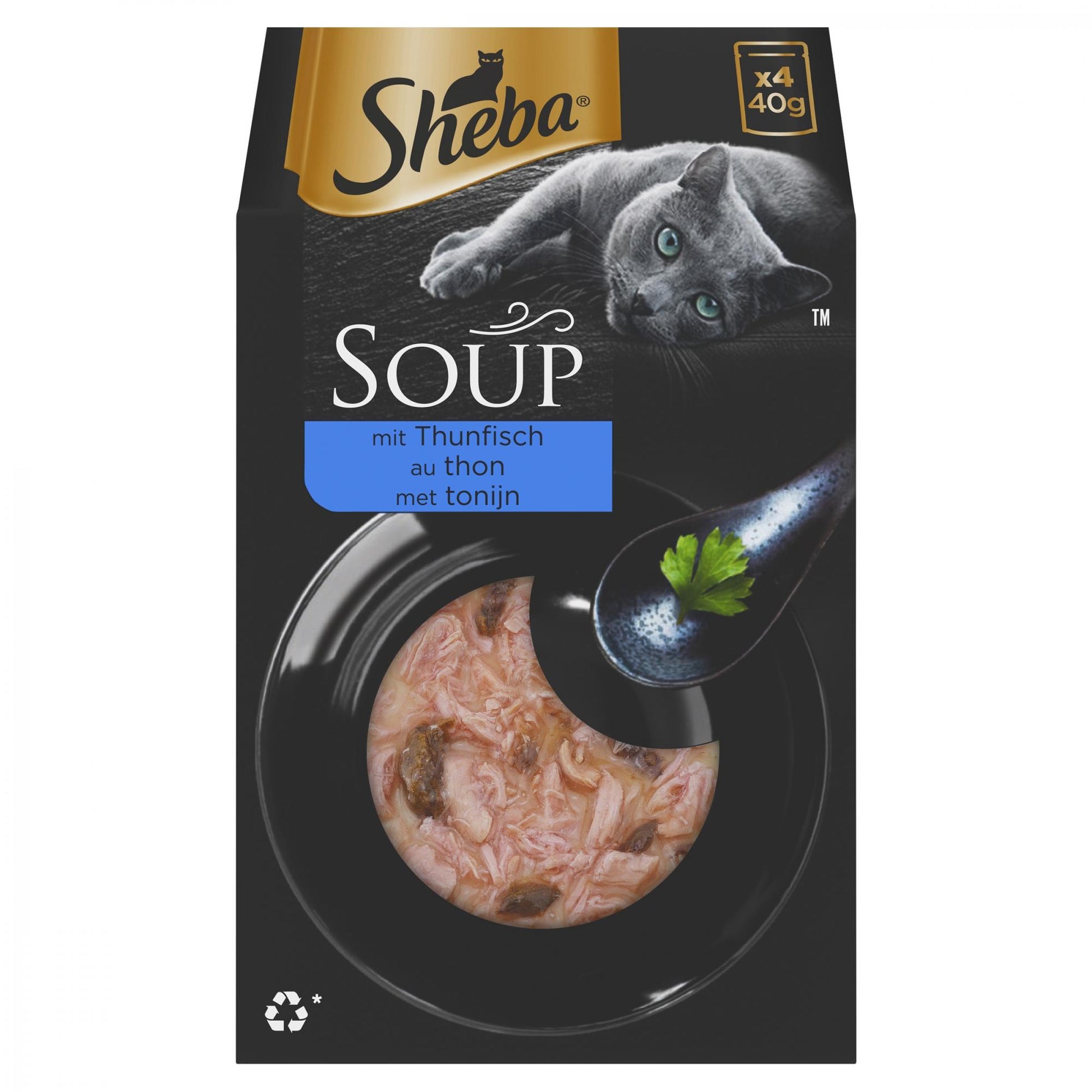 Sheba Soup tonijn – kattensoep met tonijn in bouillon 4x40g