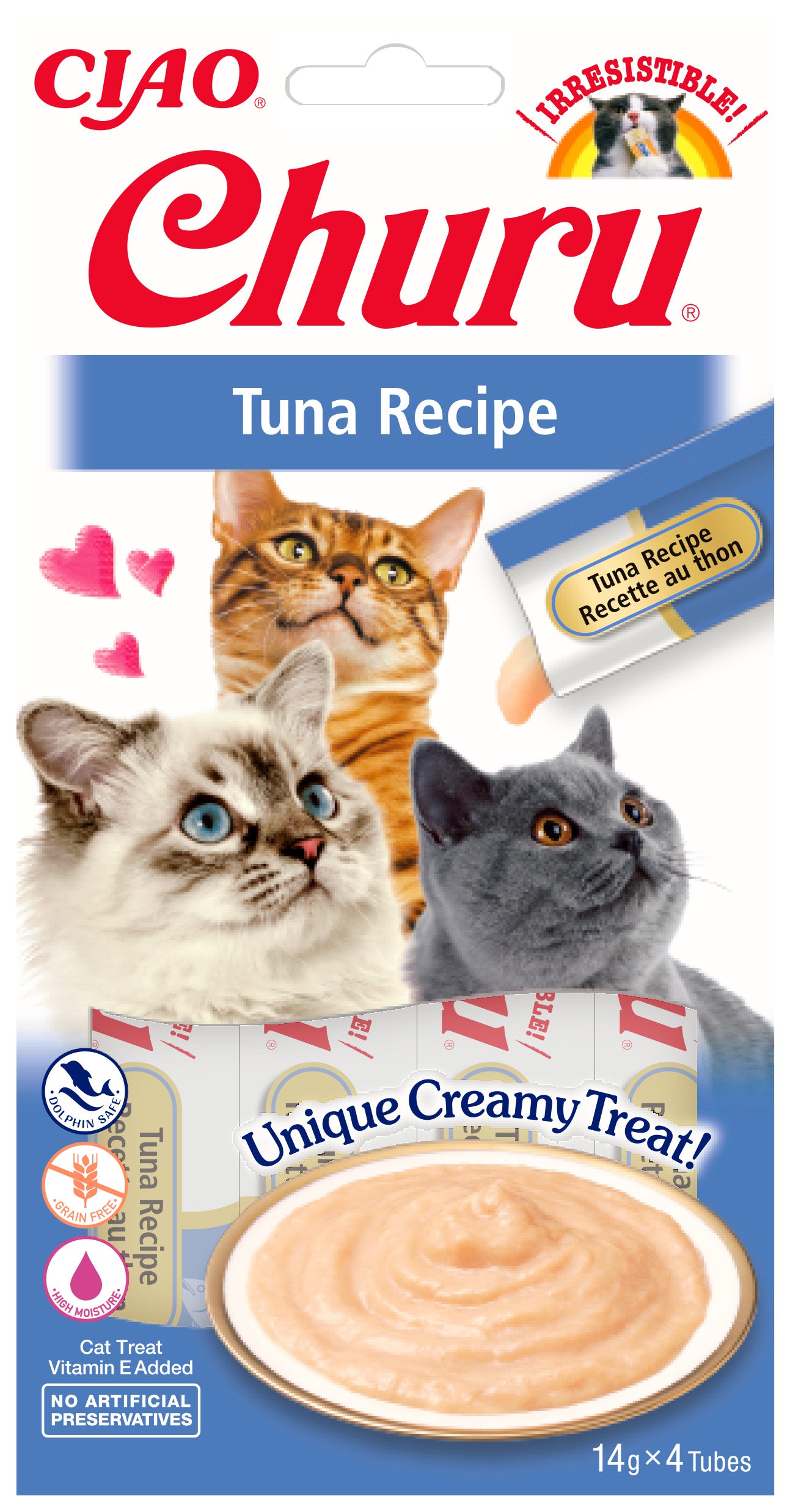 Inaba Ciao Churu Kattensnack Tonijn – 4 x 14 g