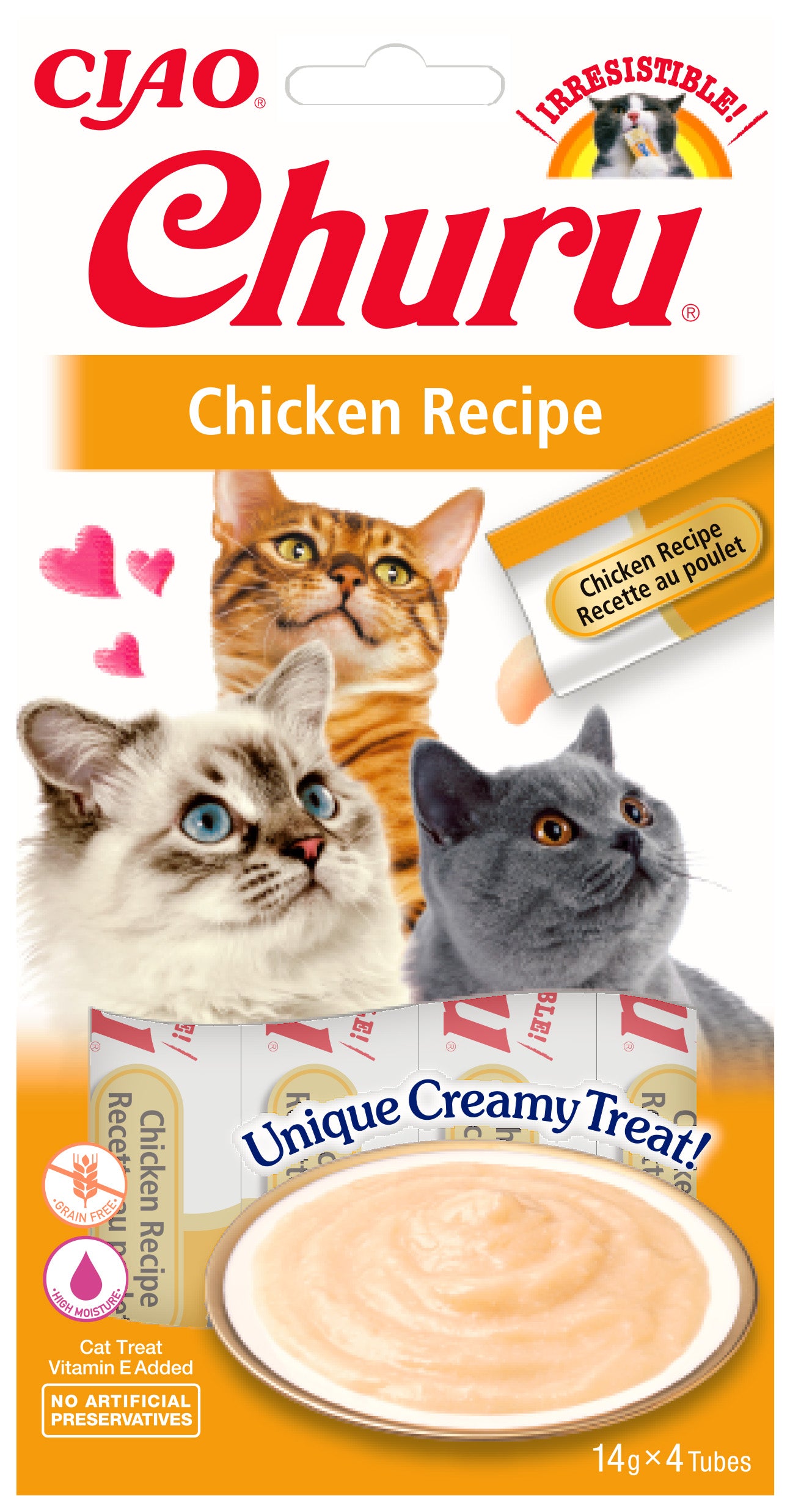 Inaba Ciao Churu Kattensnack Kip – 4 x 14 g