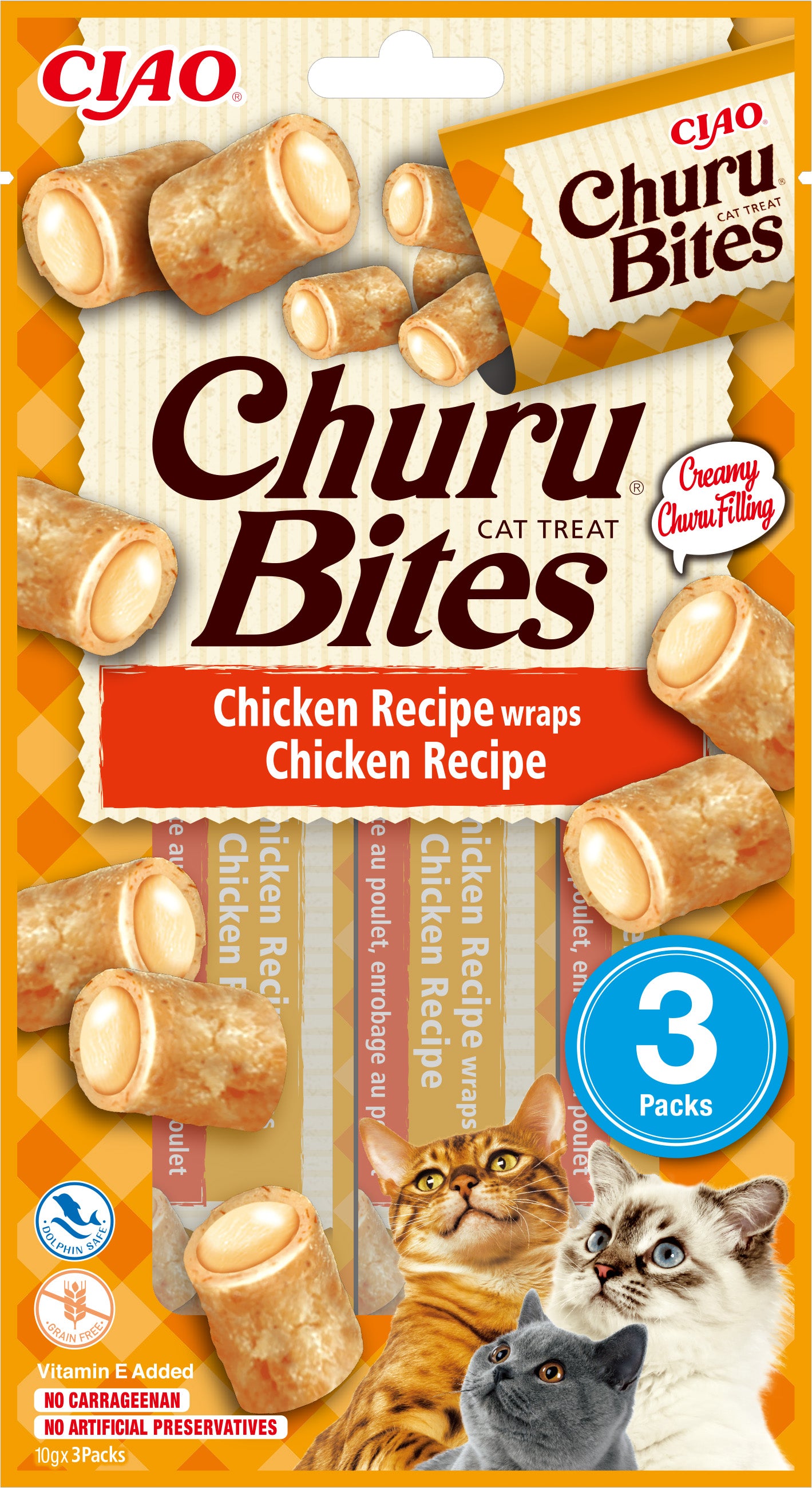 Inaba Ciao Churu Bites Kip – 3 x 10 g