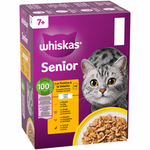 Whiskas Senior 7+ gevogelte selectie in gelei 12x85gr maaltijdzakjes kattenvoer