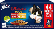 Felix Délicieux Duos – Kattenvoer in Gelei – 44x85g