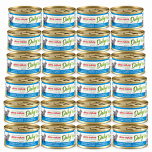 Almo Nature Daily Mousse Oceaanvis – 24 × 85 g – 24 blikjes op witte achtergrond