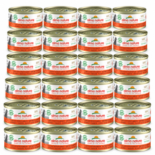 Almo Nature HFC Natural Kip & Pompoen – 24 × 70 g – 24 blikjes op witte achtergrond