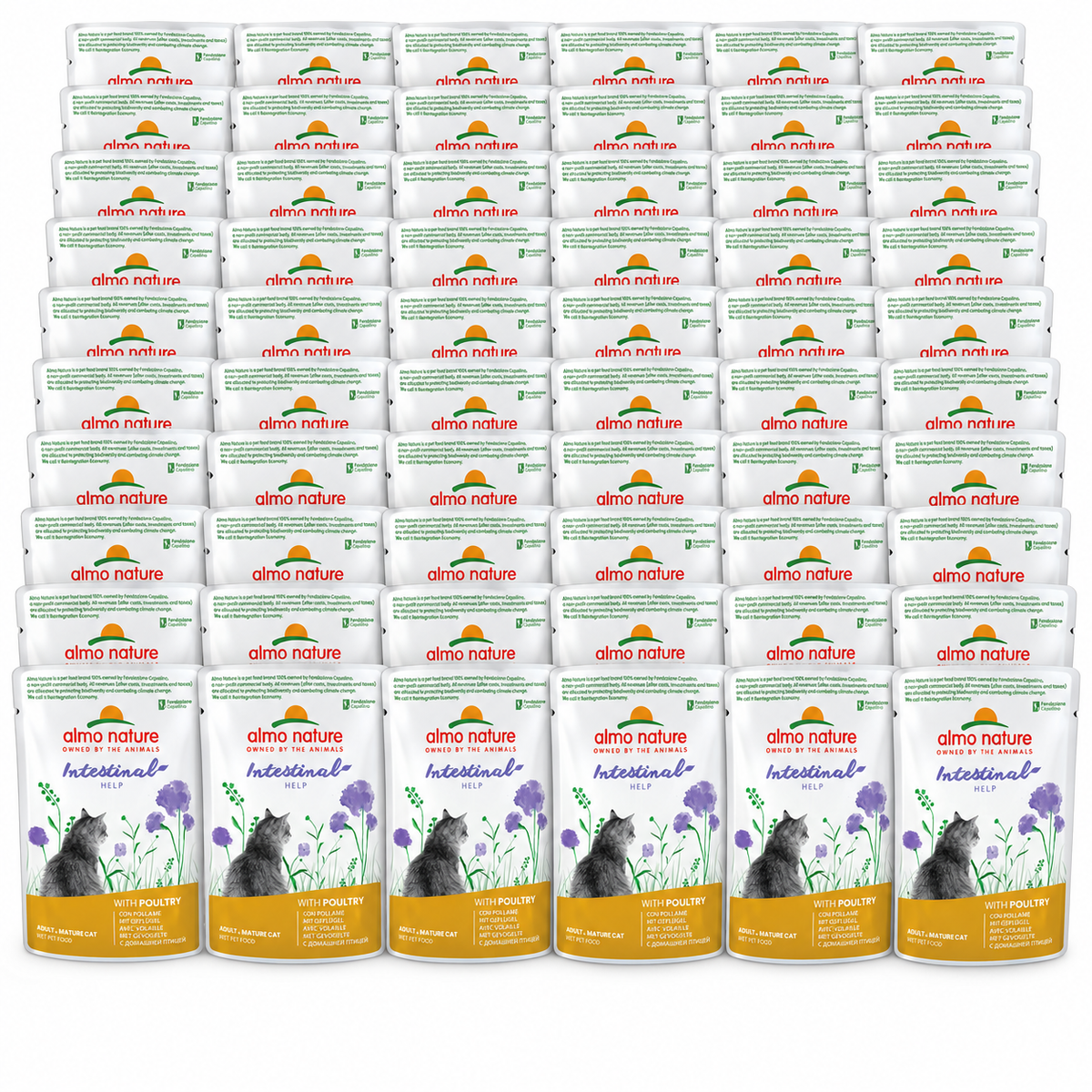 Almo Nature Intestinal Help Gevogelte – 60 × 70 g – 60 afzonderlijke verpakkingen