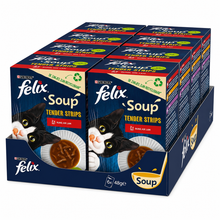 Felix Soup Farm Selectie voordeelbundel met 48 zakjes kattensoep