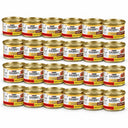 Gourmet Gold Cassolettes Rund & Kip in Saus met Tomaat – 24 × 85 g in een verspringende opstelling