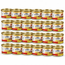 Gourmet Gold Cassolettes Rund & Kip in Saus met Tomaat – 24 × 85 g in een verspringende opstelling