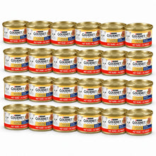 Gourmet Gold Fijne Mousse Rund – 24 × 85 g in een verspringende opstelling