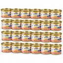 Gourmet Gold Fijne Mousse Zalm – 24 × 85 g in een verspringende opstelling