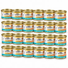 Gourmet Gold Hartig Torentje Tonijn – 24 × 85 g in een verspringende opstelling
