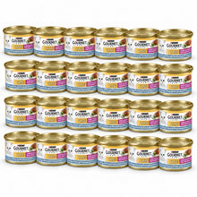 Gourmet Gold Luxe Mix Zeevis & Spinazie – 24 × 85 g in een verspringende opstelling
