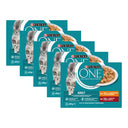 Purina ONE Adult Kip & Rund in Saus, 5 verpakkingen, samen 40 porties van 85 gram