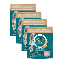 Purina ONE Adult Zalm & Volkoren Granen, 4 verpakkingen, samen 4 zakken van 800 gram