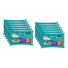 Purina ONE Difficult Appetite Kip/Rund & Kalkoen/Eend in Saus, 12 verpakkingen, samen 48 porties van 85 gram