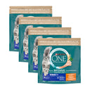 Purina ONE Senior 7+ Kip & Volkoren Granen, 4 verpakkingen, samen 4 zakken van 1500 gram