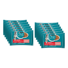 Purina ONE Sterilcat Zalm & Wortel in Saus, 12 verpakkingen, samen 48 porties van 85 gram