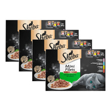 Sheba Mini Filets Mix Selectie in Saus, 4 verpakkingen, samen 48 porties van 85 gram
