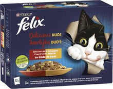 Felix Delicious Duos – Kattenvoer in Gelei – 12x85g